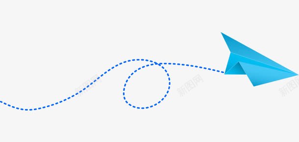 纸张纸飞机装饰蓝色png免抠素材_88icon https://88icon.com 纸张 纸飞机 装饰