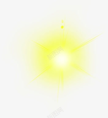 黄色发光光晕透明特效装饰png免抠素材_88icon https://88icon.com 光晕 发光 特效 装饰 透明 黄色