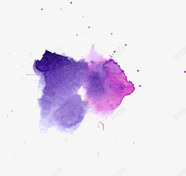 淡紫色水墨渐变渲染png免抠素材_88icon https://88icon.com 水墨 水彩 淡紫色 渐变渲染 装饰图案