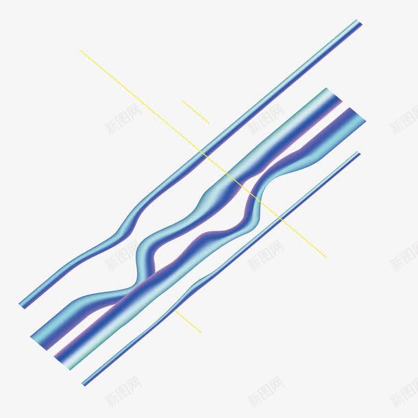 不规则蓝色波浪形蒸汽波png免抠素材_88icon https://88icon.com 不规则 几何图案 弧形艺术波浪形图案 波浪形 空间设计 立体结构 蓝色蒸汽波