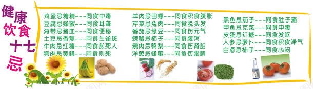 学校宣传展板健康饮食十七忌图标图标