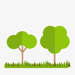绿树下载风景树卡通植树节树木森林素高清图片