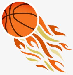 火焰球体带火冲刺的篮球高清图片