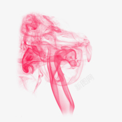 红色梦幻烟雾png装饰彩色烟雾红色云烟高清图片