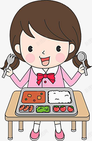 吃饭的女孩png免抠素材_88icon https://88icon.com PNG图形 PNG装饰 人物 卡通 坐在餐桌前 女孩 美食 装饰