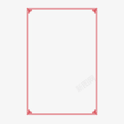 红色创意新年喜庆边框素材