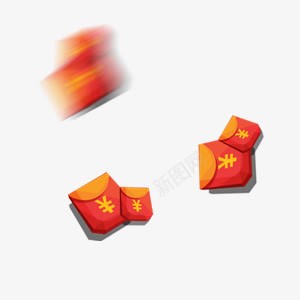 红色漂浮红包png免抠素材_88icon https://88icon.com 红包 红色 背景素材 装饰素材 闪过红包