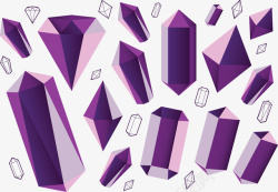 紫色砖石矢量图素材