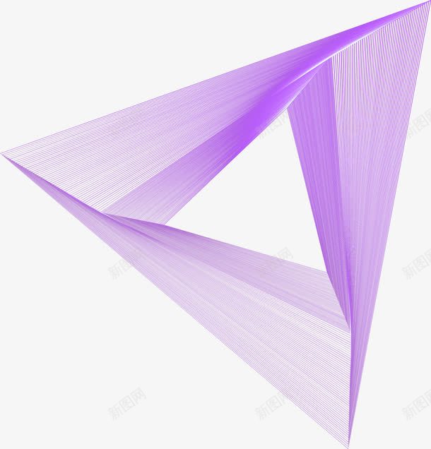 紫色几何三角形png免抠素材_88icon https://88icon.com 几何三角 几何图形 梦幻三角 紫色三角形 组合三角