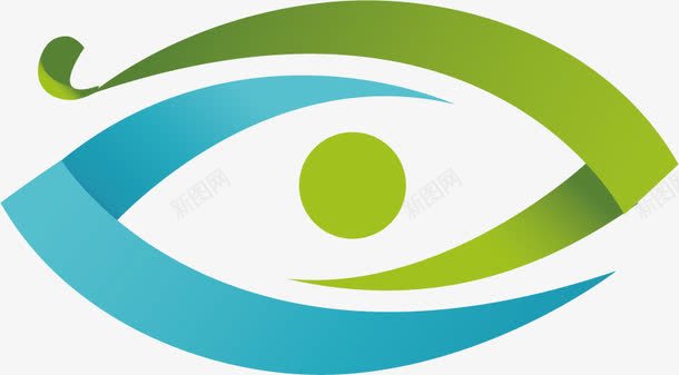 眼睛扁平化医疗图标图标