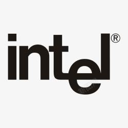 intel至强黑色intel电脑logo标志图标高清图片