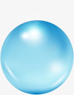 蓝色圆圈水珠素材