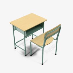 课桌和椅子素材