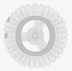 齿轮元素几何图形素材
