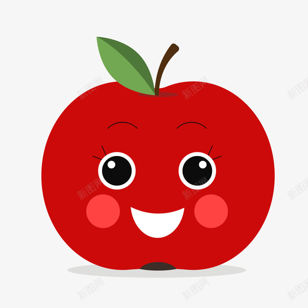 红色苹果可爱表情png免抠素材_88icon https://88icon.com 卡通水果 红色水果 红苹果 背景装饰 苹果娃娃