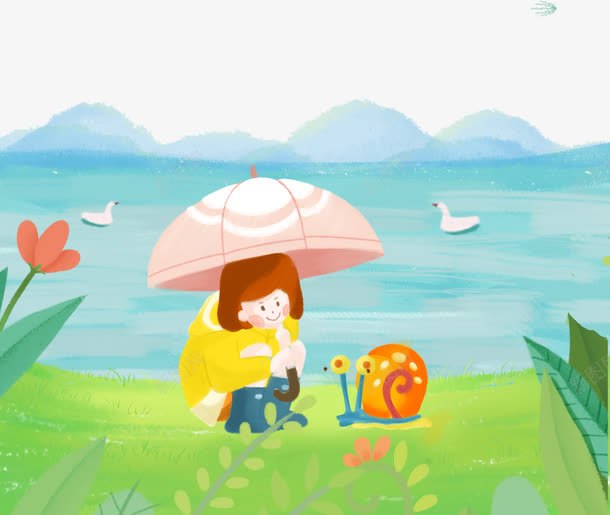 谷雨插画png免抠素材_88icon https://88icon.com 24节气歌 中国风 乡村 农历谷雨 农耕 惊蛰 插画 春分 春天 牛 耕地 耕田 节日 节气 装饰画