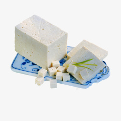 北豆腐小葱拌豆腐食物图标高清图片