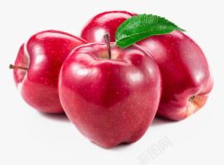 成熟的红苹果素材