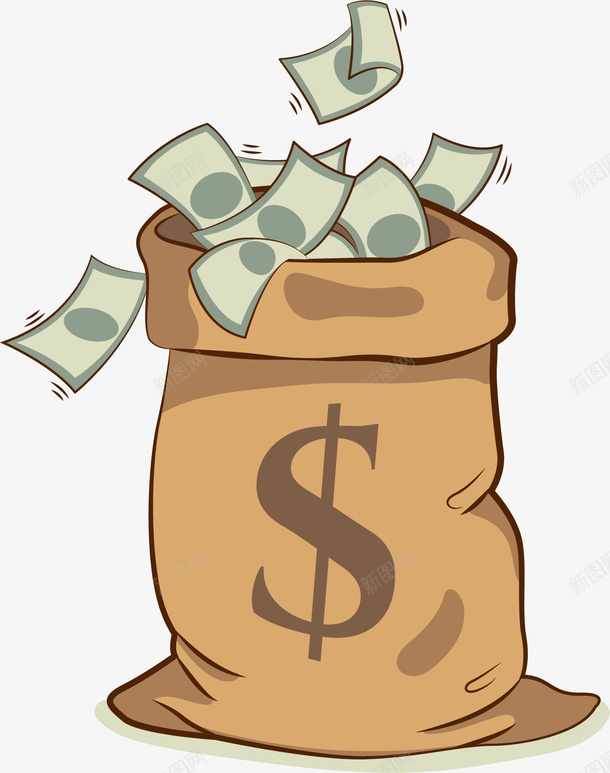 一袋子的钞票png免抠素材_88icon https://88icon.com 一袋钞票 现金 纸钞 美金 钞票 钞票矢量 钞票矢量素材 钞票飞舞 钱币 钱袋子 飞舞的钱币