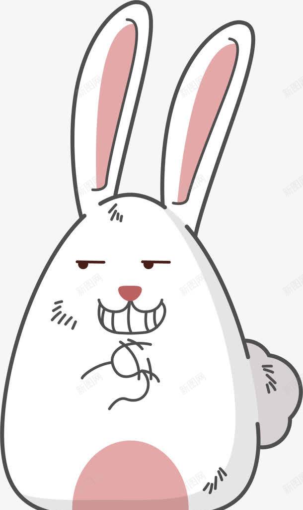 贼笑的小白兔png免抠素材_88icon https://88icon.com 兔子简笔画 兔宝宝 兔牙 卡通可爱 坏笑 奸诈的表情 小兔子 小动物 小白兔 得意笑 斜眼笑 生肖 表情包 贼笑 酷兔