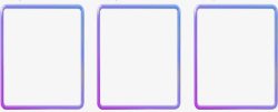 梦幻紫色展示框立体渐变紫色梦幻产品展示框架高清图片