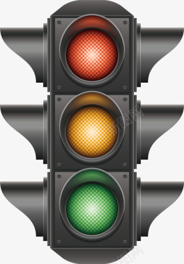 红灯停绿灯行质感红绿灯标矢量图图标图标