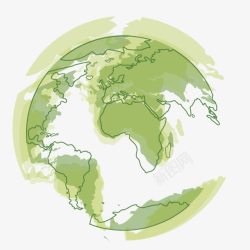 绿色环保地球球形素材