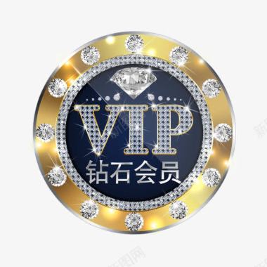钻石字母钻石会员VIP图标图标