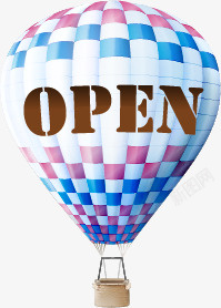 英文开业开业热气球高清图片