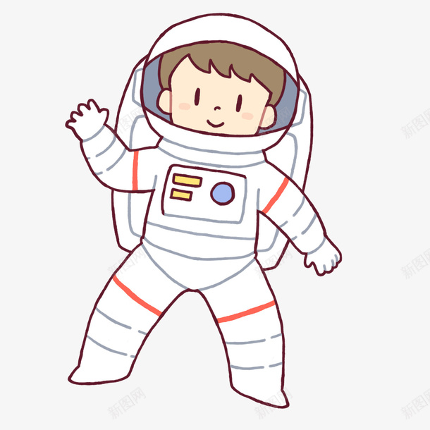 微笑可爱宇宙宇航员png免抠素材_88icon https://88icon.com 4月12号 世界航天日 可爱太空人 图案 太空 太空人 宇宙 宇航员 宇航员贴图 微笑男孩 招手太空人 航空 航空精神