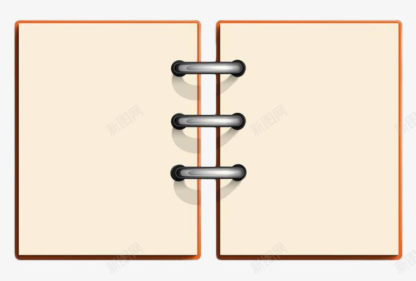 手绘空白边框线圈词本png免抠素材_88icon https://88icon.com 手绘 活页 活页圈 活页夹 空白本子 线圈 边框 金属圈