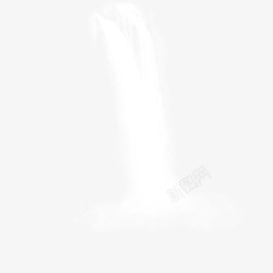 激荡磅礴清新装饰图案白色瀑布高清图片