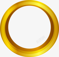 唯美金色圆圈素材