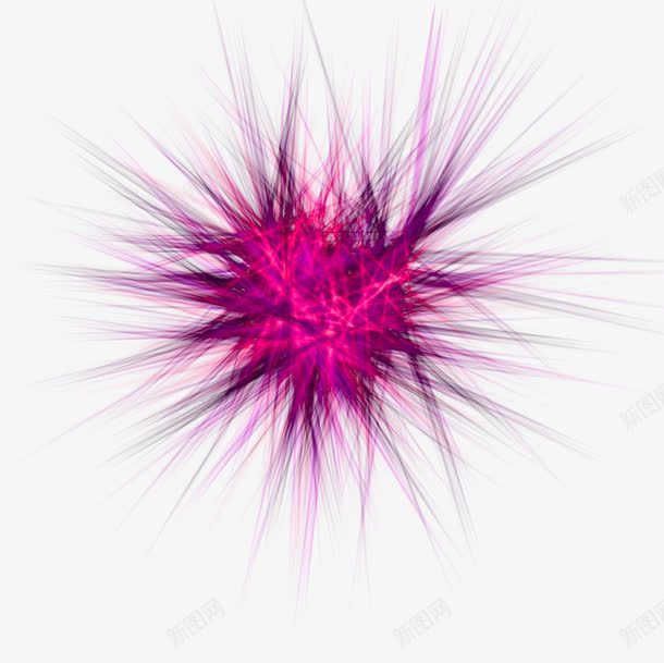 光球png免抠素材_88icon https://88icon.com 光效 光球 光线 刺猬形 粒子 紫色 高光