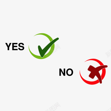 符号YES或NO图标图标