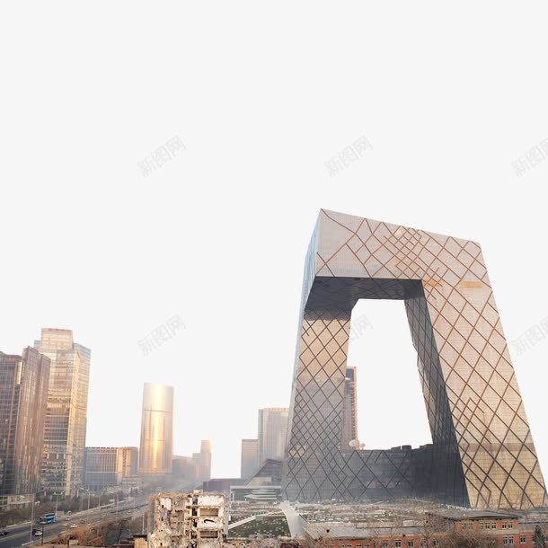 中央电视台png免抠素材_88icon https://88icon.com 中央电视台 北京建筑 北京现代建筑 大裤衩 央视大楼 现代建筑