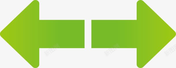 水彩绿色绿色箭头切换矢量图图标图标
