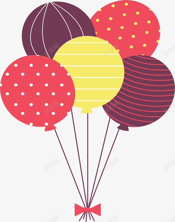 彩色生日派对气球矢量图ai免抠素材_88icon https://88icon.com 彩色气球 气球 气球束 派对气球 生日气球 矢量png 矢量图