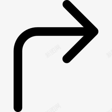 保龄球道路标志右转图标图标