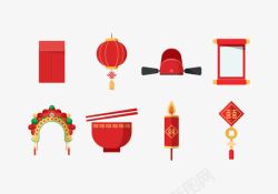 中国传统婚礼中国传统婚礼元素高清图片