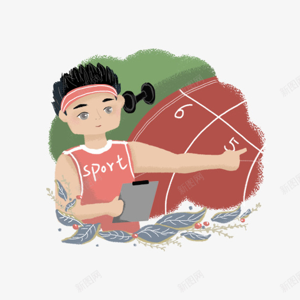 开学季卡通教师体育老师png免抠素材_88icon https://88icon.com 严师出高徒 为人师表 体育老师 可爱卡通老师 开学季 手抄报 手抄报装饰 操场 教学 海报 男老师 花草