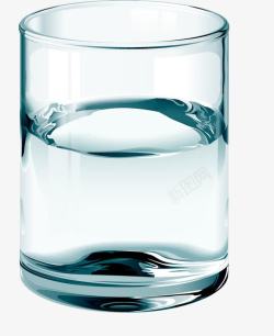 家用玻璃杯一杯水高清图片