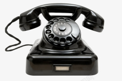 古代电话黑色崭新的电话机古代器物实物高清图片