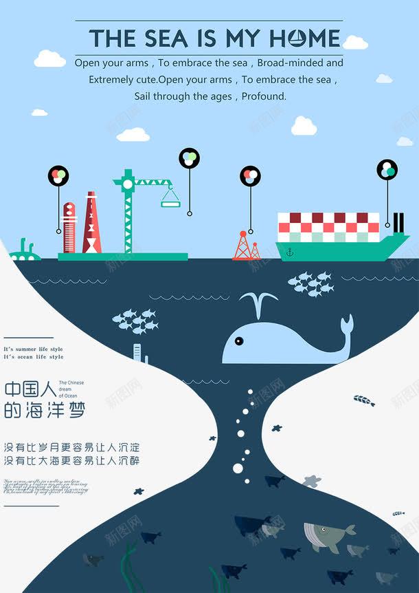 中国人的海洋梦活动宣传海报png_88icon https://88icon.com 2016创意广告 中国人的海洋 创意平面广告欣赏 创意广告 创意广告设计 创意广告设计欣赏 扁平化广告设计 扁平化海报 活动海报
