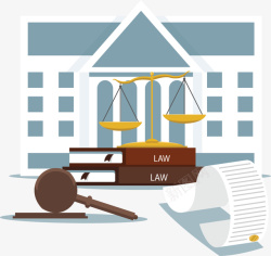 法律法庭法槌审判矢量图素材