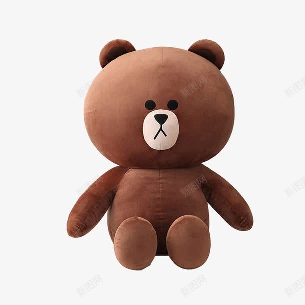 咖啡色公仔png免抠素材_88icon https://88icon.com 儿童玩具 儿童节礼物 公仔 六一礼品 咖啡色 布娃娃 礼物