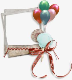 生日快乐相框气球相框高清图片