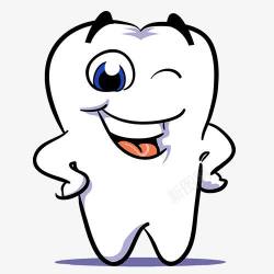 牙齿病菌牙齿表情卡通图高清图片