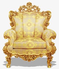 金色尊贵王座古典花纹素材