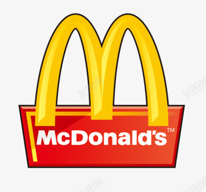 麦当劳薯条McDonalds3Dlogo图标图标